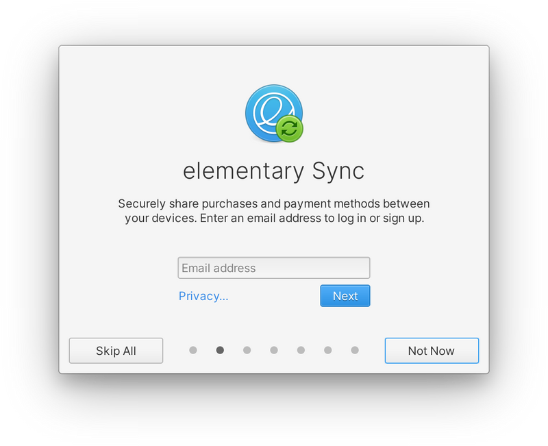 Onboarding sync sign in