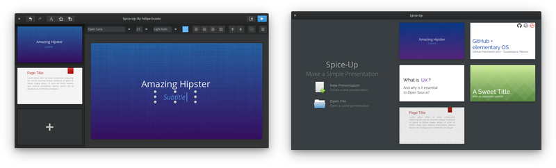 Real screenshots of Spice-Up today