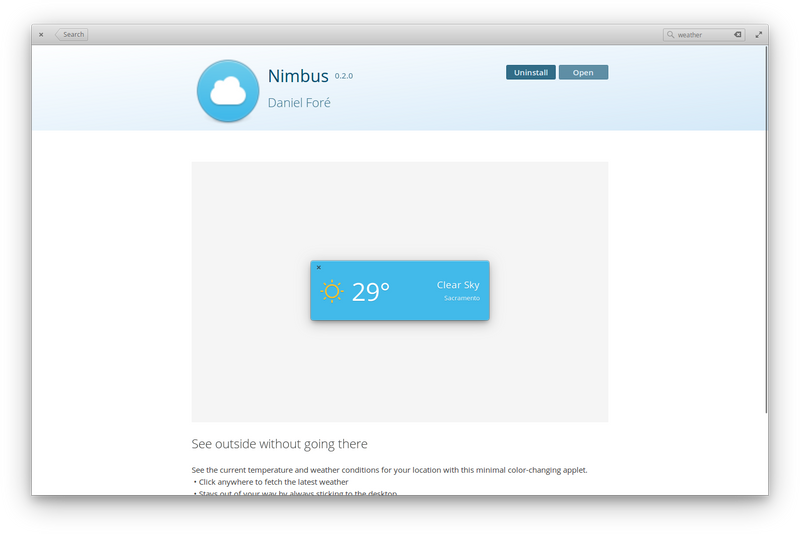 Nimbus by Daniel Foré has a unique and memorable name. It relates to both the icon and functionality of his app.