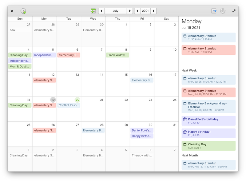 Calendar