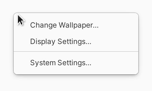 [desktop menu