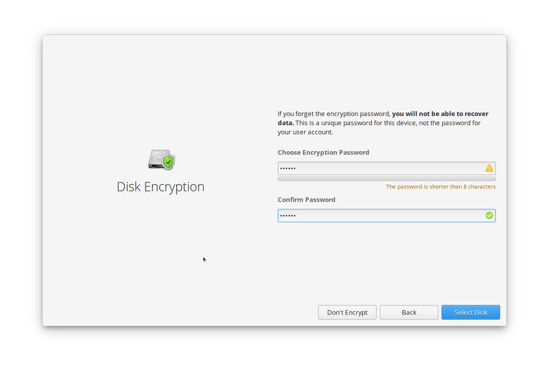 Installer screenshot