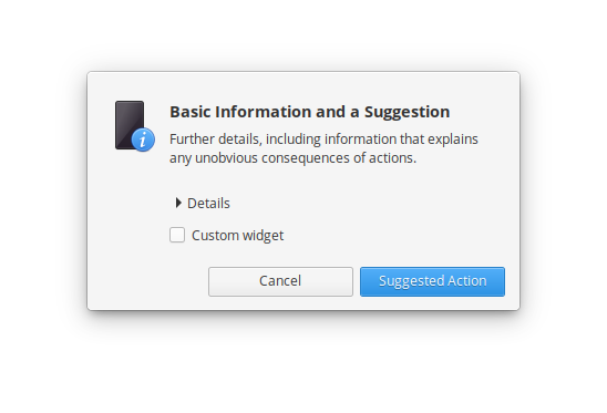 Dialog example screenshot