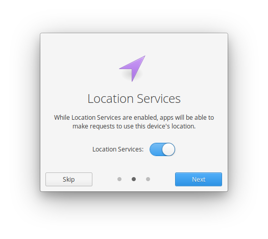 Location Services screenshot
