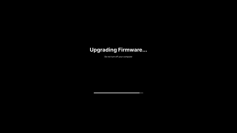 Boot Screen: installing firmware