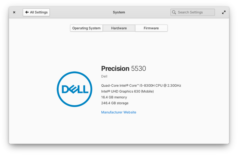 Hardware info