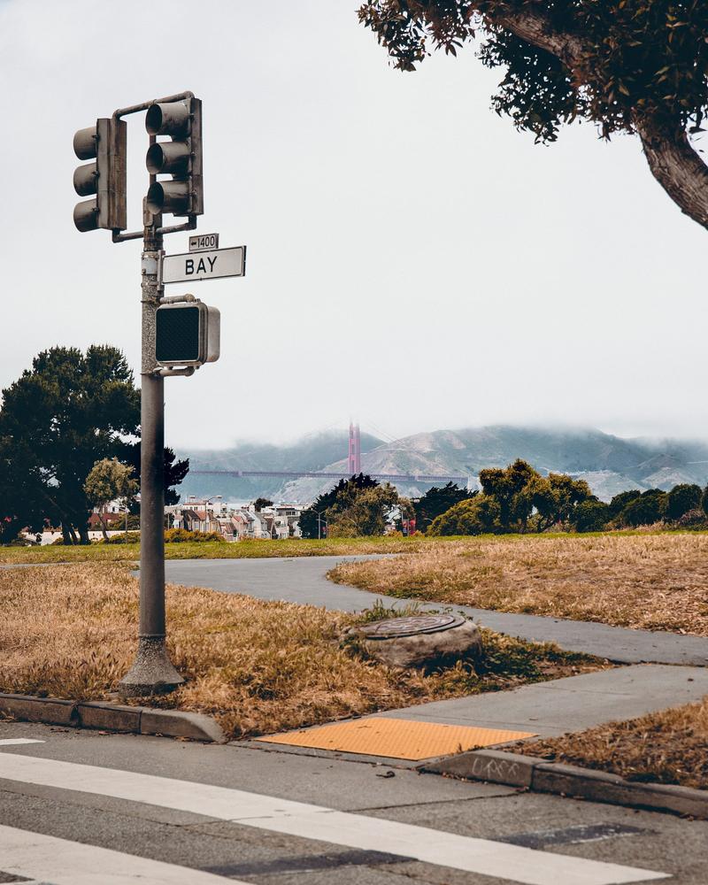 Photo of an accessible curb cut