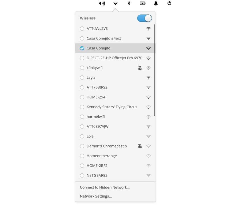 elementary OS now shows encrypted networks as default, and unencrypted networks as insecure