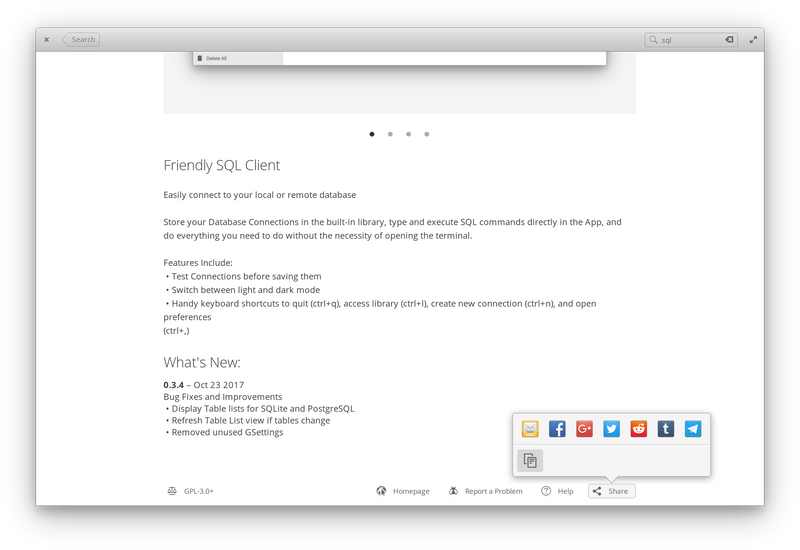 AppCenter today. Note the addition of the Trending section and the updates to the bottom of the app info page.